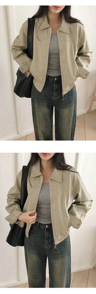 Bonheur Two Way Banding Leather Jacket