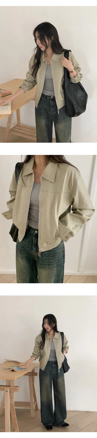 Bonheur Two Way Banding Leather Jacket