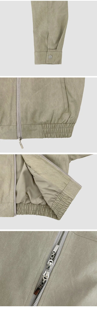 Bonheur Two Way Banding Leather Jacket