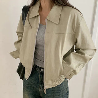Bonheur Two Way Banding Leather Jacket