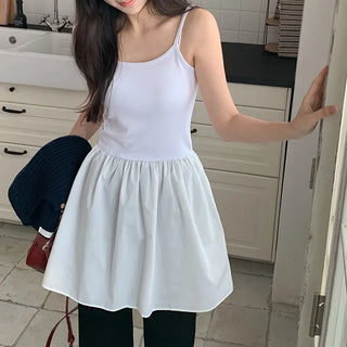Apped Layered Sleeveless Flare Mini Dress