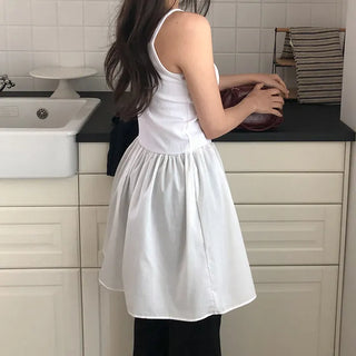 Apped Layered Sleeveless Flare Mini Dress