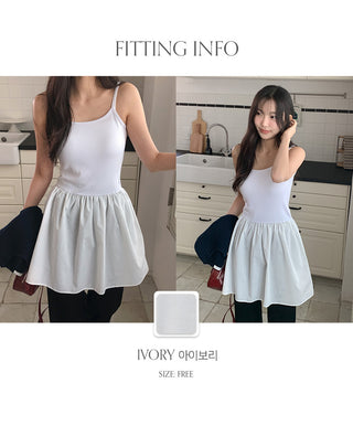 Apped Layered Sleeveless Flare Mini Dress