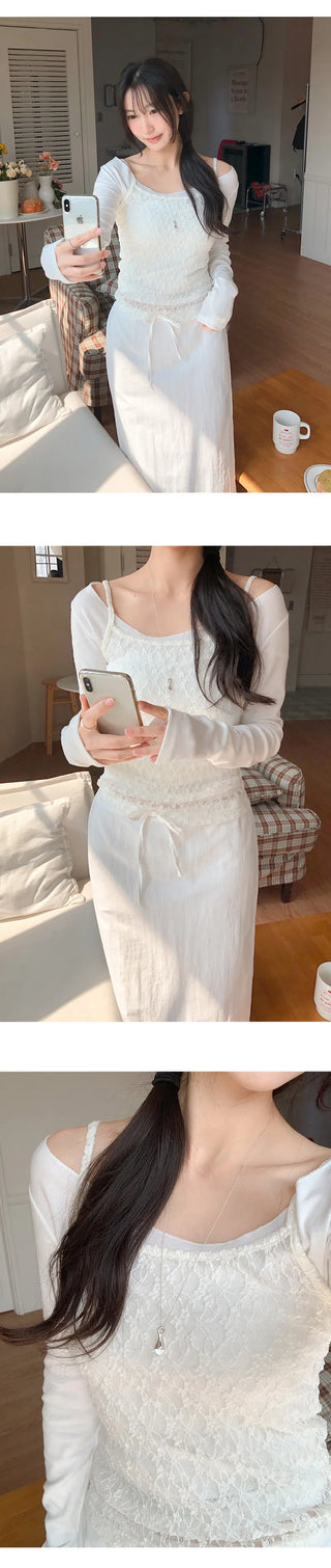 Roelin Wide U Neck Long Sleeve T Shirt