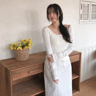 Vainz Lace See through Layered Sleeveless