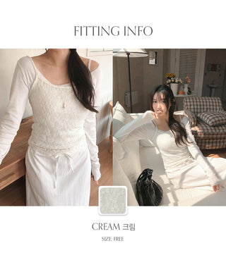 Vainz Lace See through Layered Sleeveless