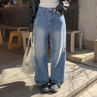 Kaet Hip Pocket Wide Denim Pants