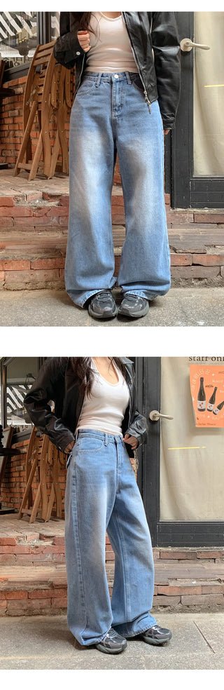 Kaet Hip Pocket Wide Denim Pants