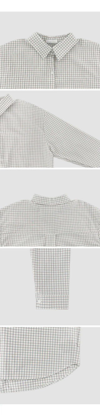 Mobed Loose Fit Check Long Sleeve Shirt