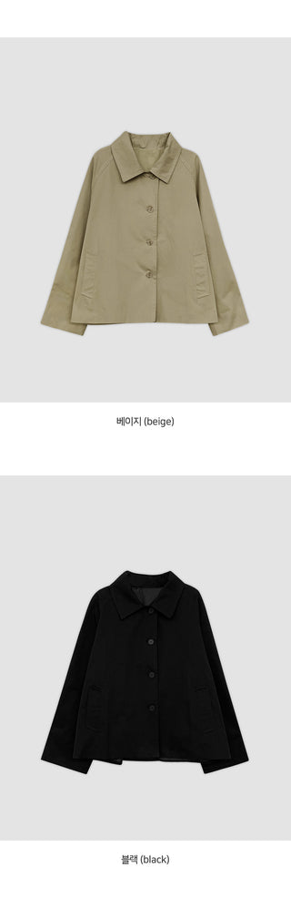 Lines Collared Half Trench Jacket