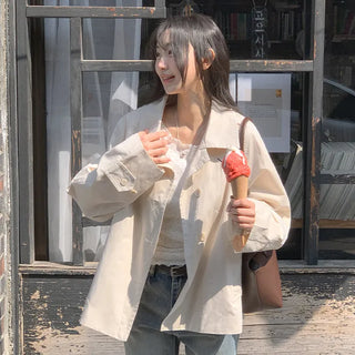 Lines Collared Half Trench Jacket