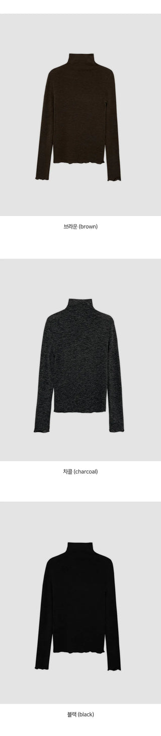 Reactive Heather Wave Turtleneck T shirt