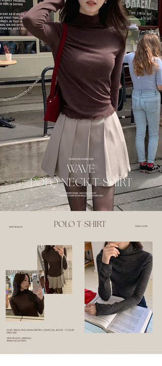 Reactive Heather Wave Turtleneck T shirt