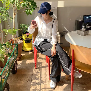 Brozen Two Way Track Elastic Pants