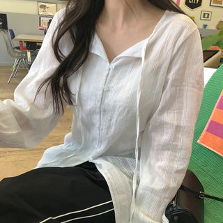 Mid El Stripe String Blouse