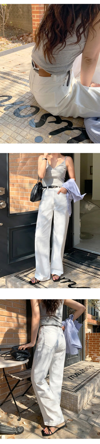 Klein Inner Elastic Waist Semi Wide Pants