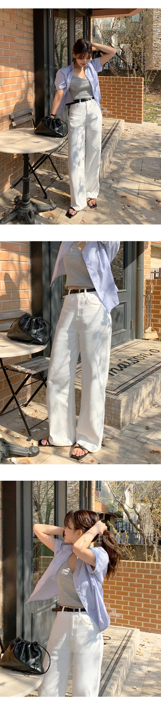 Klein Inner Elastic Waist Semi Wide Pants