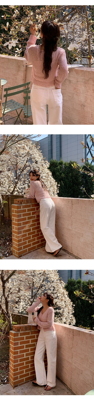 Klein Inner Elastic Waist Semi Wide Pants