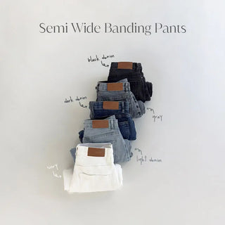 Klein Inner Elastic Waist Semi Wide Pants