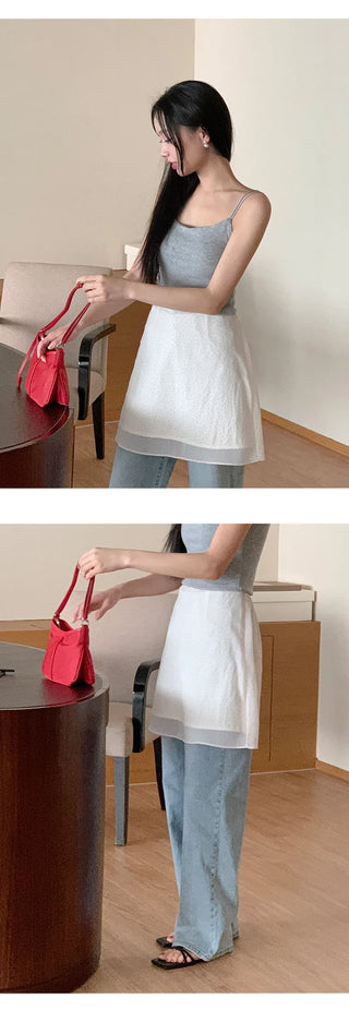 Klein Inner Elastic Waist Semi Wide Pants