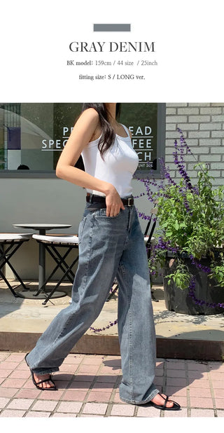 Klein Inner Elastic Waist Semi Wide Pants