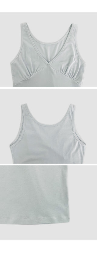 Danes Cutout V Neck Sleeveless