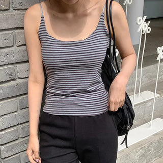 Audeze Square Neck Cap Sleeveless Top