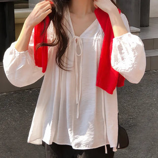 Kiaron Double String Loose Fit Blouse