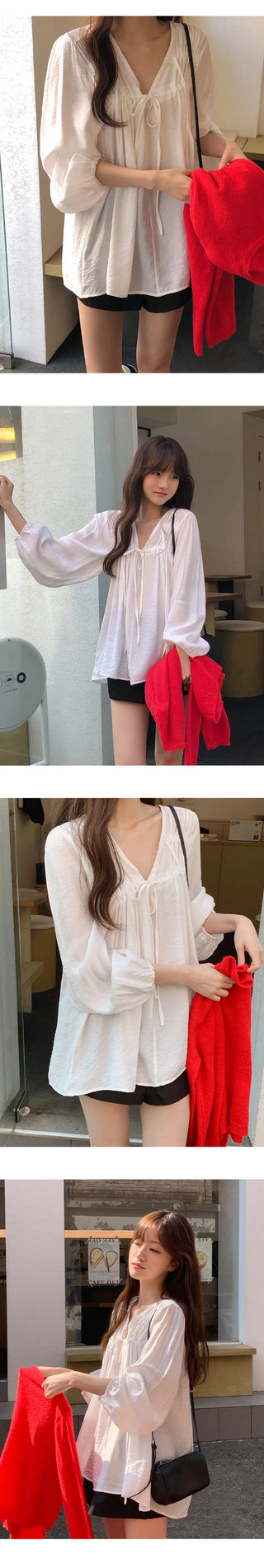 Kiaron Double String Loose Fit Blouse