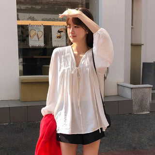 Kiaron Double String Loose Fit Blouse