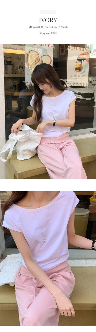 Sverr Raglan Cap Sleeve Short T shirt