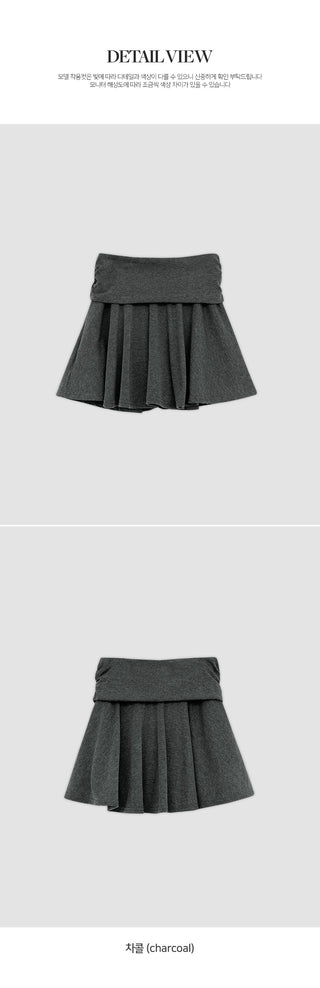 Marwen Shirred Flare Mini Skirt