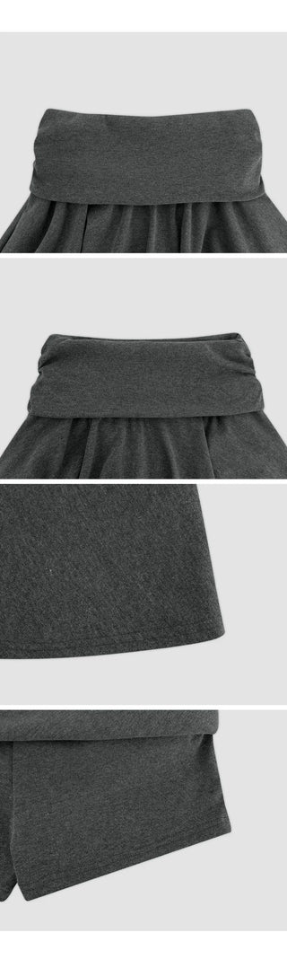 Marwen Shirred Flare Mini Skirt