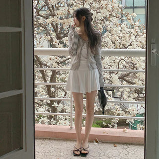 Marwen Shirred Flare Mini Skirt