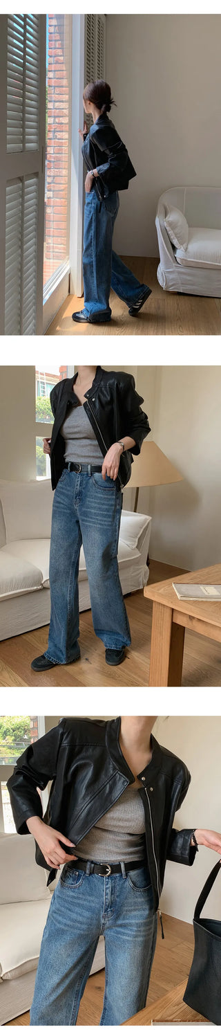 Pirots Washed Wide Denim Pants