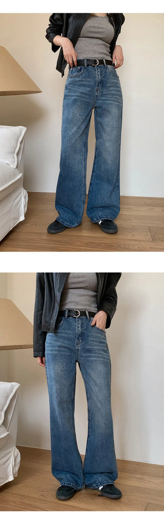 Pirots Washed Wide Denim Pants