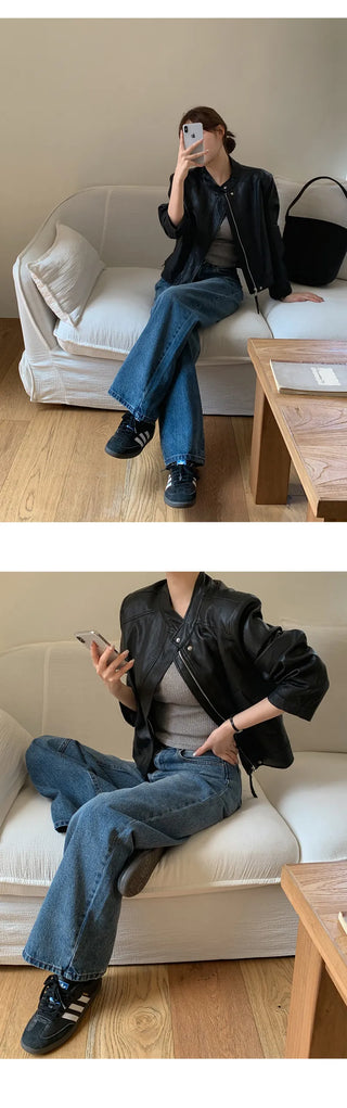 Pirots Washed Wide Denim Pants