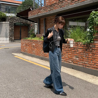Pirots Washed Wide Denim Pants