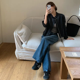 Pirots Washed Wide Denim Pants