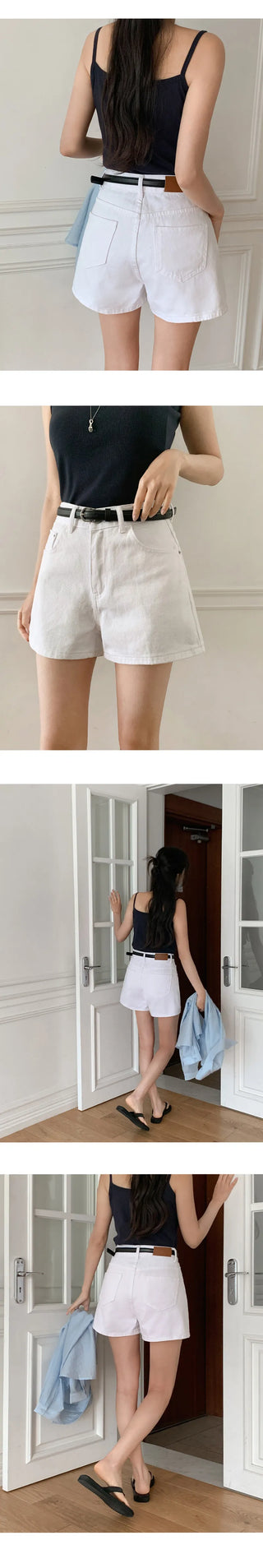 Iroden A line Cotton High waisted Shorts