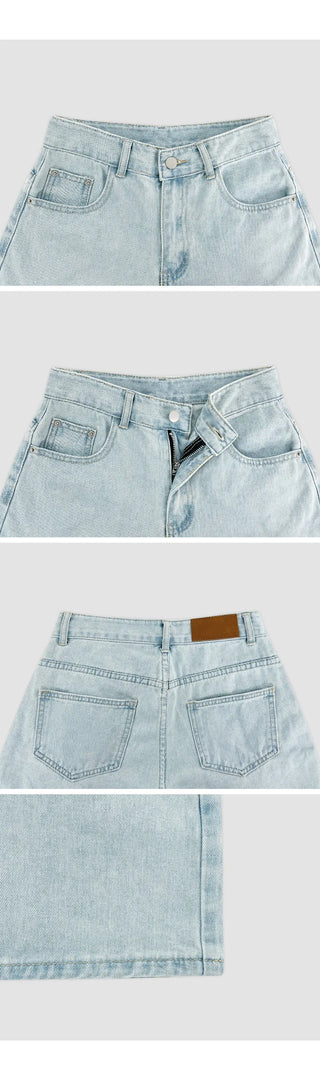 Iroden A line Cotton High waisted Shorts