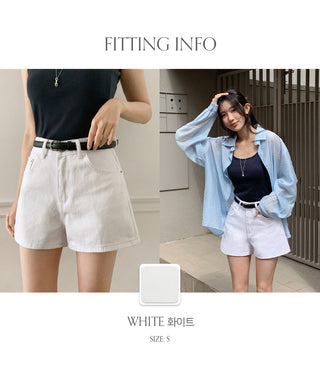 Iroden A line Cotton High waisted Shorts