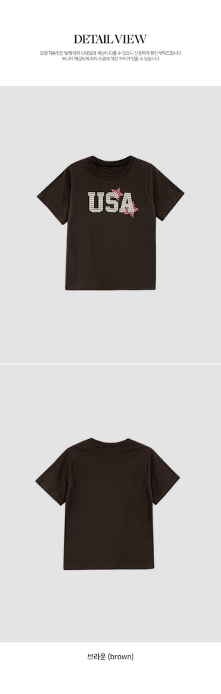 Seinon Round Patch Short Sleeve T shirt