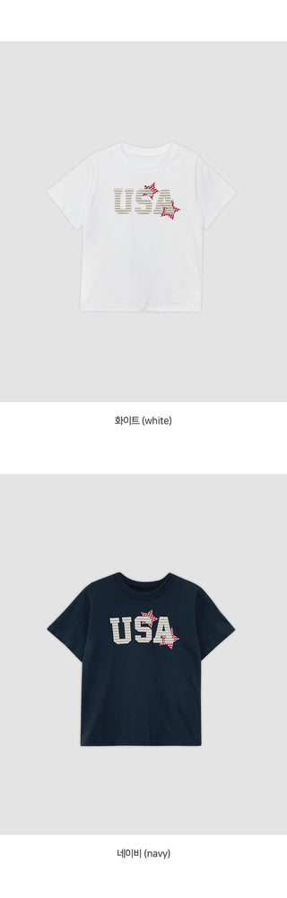 Seinon Round Patch Short Sleeve T shirt