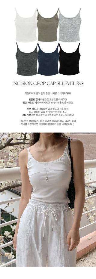 Zerco Cutout Crop Cap Sleeveless