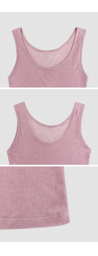 Brento Lyocell Round Sleeveless Top
