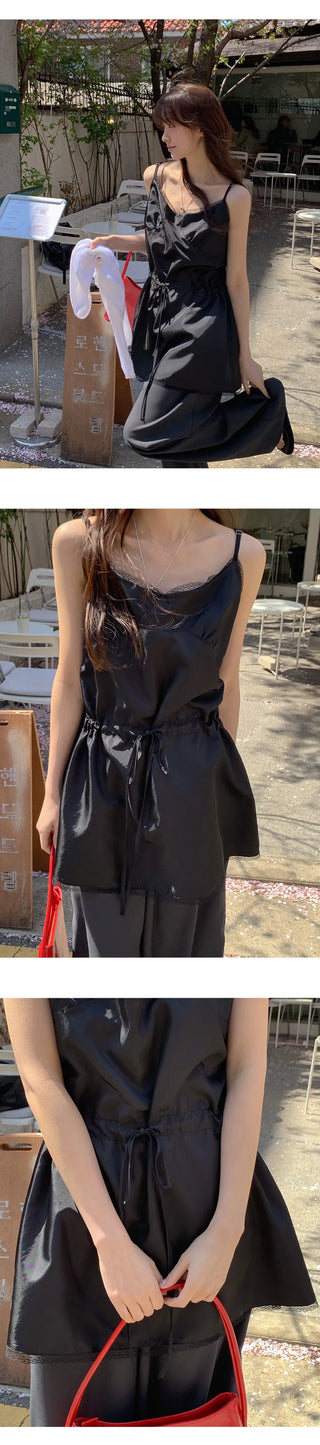 Ravik Lace String Bustier Mini Dress