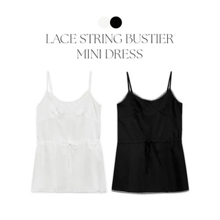 Ravik Lace String Bustier Mini Dress