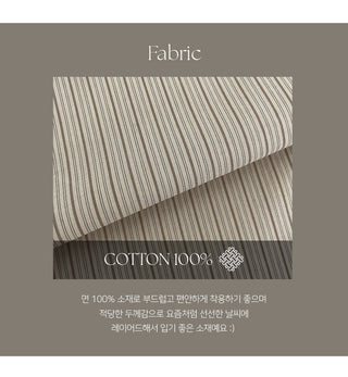 Seinevin Loose Fit Striped Pocket Shirt