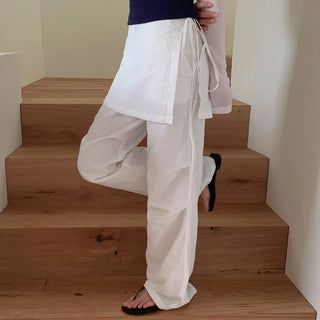 Forens Leather Flip flops with Elastic Strap Sandals